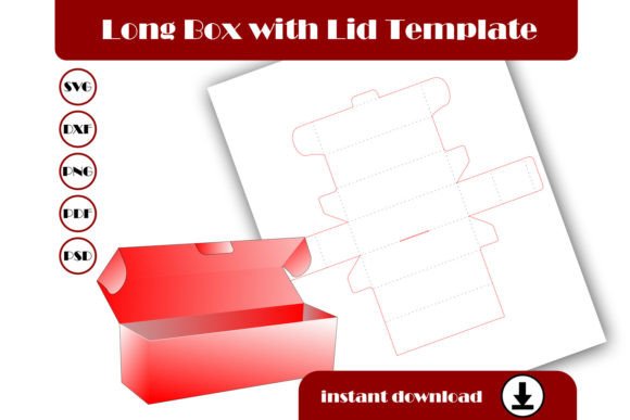 3D SVG Gift Boxes: Long Box Template Review