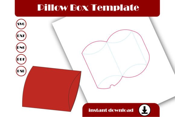 3D SVG Gift Boxes: Pillow Box Template Review