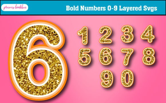 Bold 3D SVG Numbers for Birthdays and Crafts