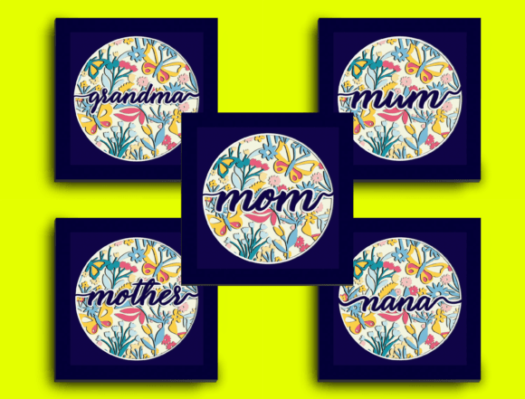 Bundle Garden Mother Papercut Light Box 3D SVG Shadow Boxes