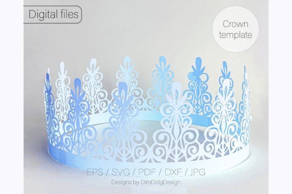Cake Topper Crown 3D SVG for Entertainment