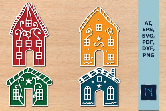 Christmas Gingerbread House SVG Bundle