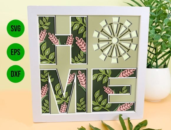 Home: A 3D SVG for Shadow Boxes