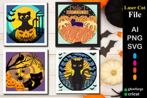 Pumpkins Halloween Shadow Box Bundle