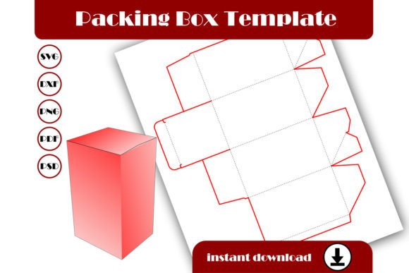 Rectangular Box 3D SVG for Shapes