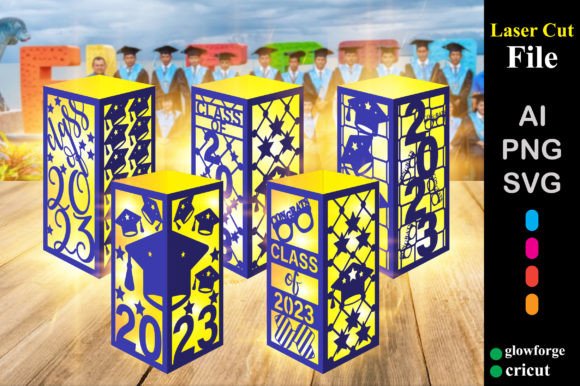 Set 5 Graduation Class of 2023 Lantern
