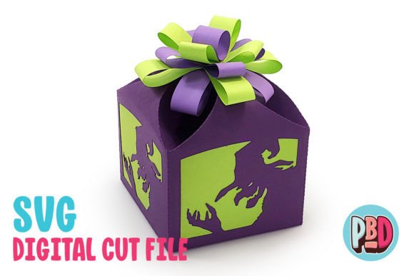 Witch Gift Box 3D SVG Gift Boxes